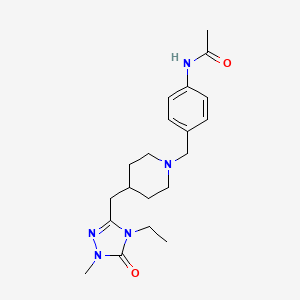 N-[4-({4-[(4-ethyl-1-methyl-5-oxo-4,5-dihydro-1H-1,2,4-triazol-3-yl)methyl]piperidin-1-yl}methyl)phenyl]acetamide