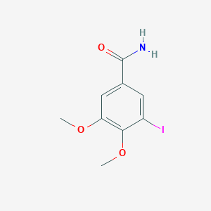 molecular formula C9H10INO3 B427182 3-Iodo-4,5-dimethoxybenzamide CAS No. 65841-14-7