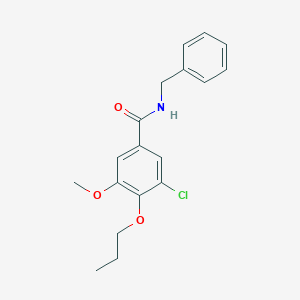 N-benzyl-3-chloro-5-methoxy-4-propoxybenzamide