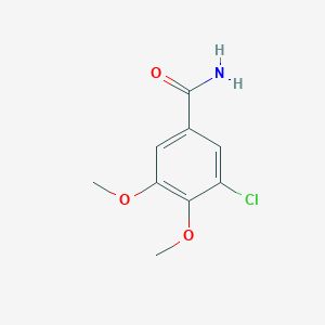 molecular formula C9H10ClNO3 B427185 3-Chloro-4,5-dimethoxybenzamide 
