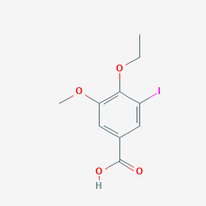 molecular formula C10H11IO4 B427186 4-Ethoxy-3-iodo-5-methoxybenzoic acid CAS No. 723245-43-0