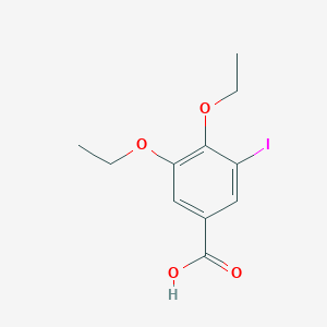 molecular formula C11H13IO4 B427188 3,4-Diethoxy-5-iodobenzoic acid CAS No. 712294-47-8