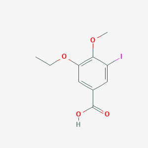 molecular formula C10H11IO4 B427193 3-Ethoxy-5-iodo-4-methoxybenzoic acid CAS No. 723245-48-5