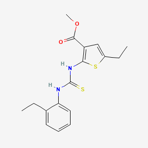 methyl 5-ethyl-2-({[(2-ethylphenyl)amino]carbonothioyl}amino)-3-thiophenecarboxylate