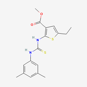 methyl 2-({[(3,5-dimethylphenyl)amino]carbonothioyl}amino)-5-ethyl-3-thiophenecarboxylate