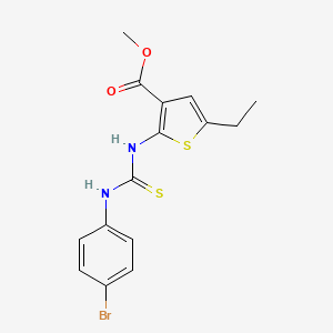 methyl 2-({[(4-bromophenyl)amino]carbonothioyl}amino)-5-ethyl-3-thiophenecarboxylate