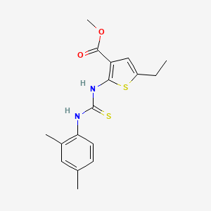 methyl 2-({[(2,4-dimethylphenyl)amino]carbonothioyl}amino)-5-ethyl-3-thiophenecarboxylate