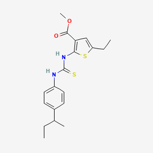 Methyl 2-({[4-(butan-2-yl)phenyl]carbamothioyl}amino)-5-ethylthiophene-3-carboxylate