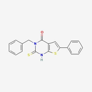 3-benzyl-2-mercapto-6-phenylthieno[2,3-d]pyrimidin-4(3H)-one