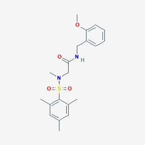 molecular formula C20H26N2O4S B427209 2-[(mesitylsulfonyl)(methyl)amino]-N-(2-methoxybenzyl)acetamide 