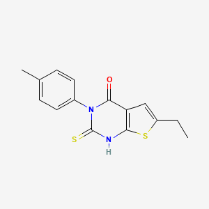 6-ethyl-2-mercapto-3-(4-methylphenyl)thieno[2,3-d]pyrimidin-4(3H)-one