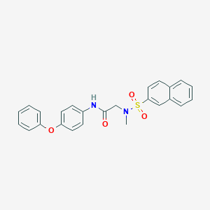 2-[methyl(2-naphthylsulfonyl)amino]-N-(4-phenoxyphenyl)acetamide