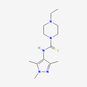 4-ethyl-N-(1,3,5-trimethyl-1H-pyrazol-4-yl)-1-piperazinecarbothioamide