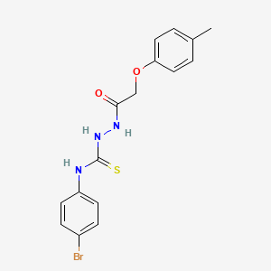 N-(4-bromophenyl)-2-[(4-methylphenoxy)acetyl]hydrazinecarbothioamide