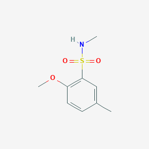 molecular formula C9H13NO3S B427226 2-methoxy-N,5-dimethylbenzenesulfonamide CAS No. 675864-78-5