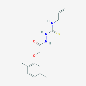 molecular formula C14H19N3O2S B4272271 N-allyl-2-[(2,5-dimethylphenoxy)acetyl]hydrazinecarbothioamide 