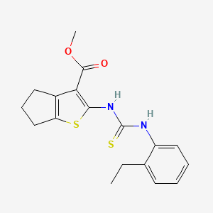 methyl 2-({[(2-ethylphenyl)amino]carbonothioyl}amino)-5,6-dihydro-4H-cyclopenta[b]thiophene-3-carboxylate