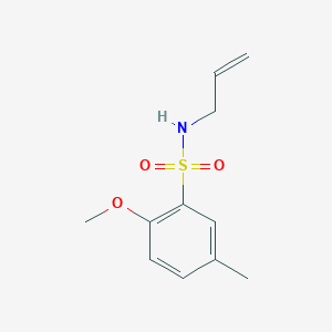 molecular formula C11H15NO3S B427230 N-allyl-2-methoxy-5-methylbenzenesulfonamide CAS No. 717864-17-0