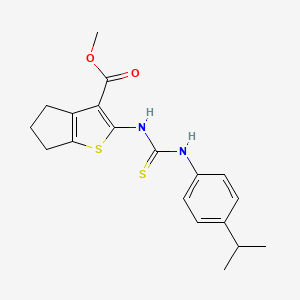 methyl 2-({[(4-isopropylphenyl)amino]carbonothioyl}amino)-5,6-dihydro-4H-cyclopenta[b]thiophene-3-carboxylate