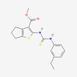 methyl 2-({[(3-ethylphenyl)amino]carbonothioyl}amino)-5,6-dihydro-4H-cyclopenta[b]thiophene-3-carboxylate