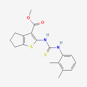 methyl 2-({[(2,3-dimethylphenyl)amino]carbonothioyl}amino)-5,6-dihydro-4H-cyclopenta[b]thiophene-3-carboxylate