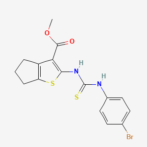 methyl 2-({[(4-bromophenyl)amino]carbonothioyl}amino)-5,6-dihydro-4H-cyclopenta[b]thiophene-3-carboxylate