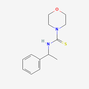 molecular formula C13H18N2OS B4272476 N-(1-phenylethyl)morpholine-4-carbothioamide 