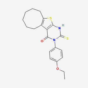 3-(4-ethoxyphenyl)-2-mercapto-5,6,7,8,9,10-hexahydrocycloocta[4,5]thieno[2,3-d]pyrimidin-4(3H)-one