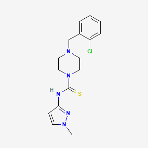 4-(2-chlorobenzyl)-N-(1-methyl-1H-pyrazol-3-yl)-1-piperazinecarbothioamide