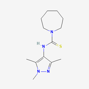 N-(1,3,5-trimethyl-1H-pyrazol-4-yl)-1-azepanecarbothioamide