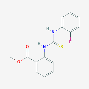 methyl 2-({[(2-fluorophenyl)amino]carbonothioyl}amino)benzoate