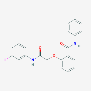 2-[2-(3-iodoanilino)-2-oxoethoxy]-N-phenylbenzamide