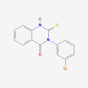 molecular formula C14H9BrN2OS B4272631 3-(3-bromophenyl)-2-mercapto-4(3H)-quinazolinone 