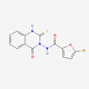 molecular formula C13H8BrN3O3S B4272641 5-bromo-N-(2-mercapto-4-oxo-3(4H)-quinazolinyl)-2-furamide 