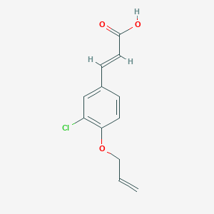 molecular formula C12H11ClO3 B427266 3-[4-(Allyloxy)-3-chlorophenyl]acrylic acid 