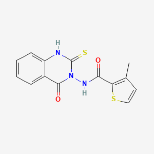 N-(2-mercapto-4-oxo-3(4H)-quinazolinyl)-3-methyl-2-thiophenecarboxamide