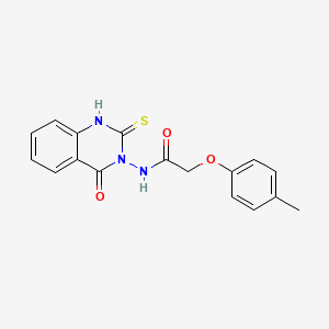 N-(2-mercapto-4-oxo-3(4H)-quinazolinyl)-2-(4-methylphenoxy)acetamide