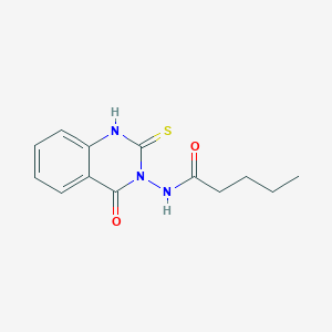 N-(2-mercapto-4-oxo-3(4H)-quinazolinyl)pentanamide