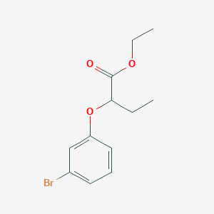 molecular formula C12H15BrO3 B4272711 ethyl 2-(3-bromophenoxy)butanoate 