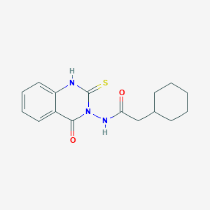 2-cyclohexyl-N-(2-mercapto-4-oxo-3(4H)-quinazolinyl)acetamide