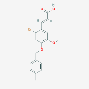 3-{2-Bromo-5-methoxy-4-[(4-methylbenzyl)oxy]phenyl}acrylic acid