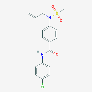 molecular formula C17H17ClN2O3S B427276 4-[allyl(methylsulfonyl)amino]-N-(4-chlorophenyl)benzamide 