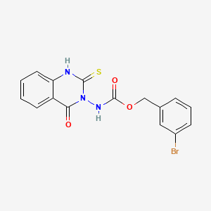 3-bromobenzyl (2-mercapto-4-oxo-3(4H)-quinazolinyl)carbamate