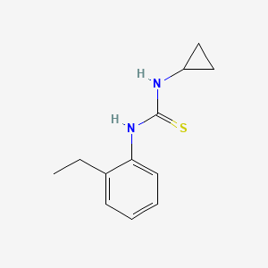 molecular formula C12H16N2S B4272792 1-Cyclopropyl-3-(2-ethylphenyl)thiourea 