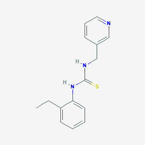 molecular formula C15H17N3S B4272795 1-(2-Ethylphenyl)-3-(pyridin-3-ylmethyl)thiourea 