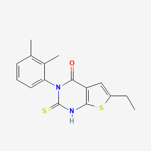 3-(2,3-dimethylphenyl)-6-ethyl-2-mercaptothieno[2,3-d]pyrimidin-4(3H)-one