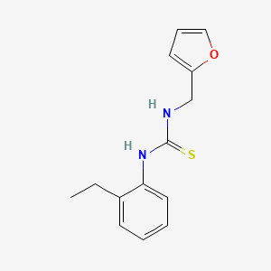 molecular formula C14H16N2OS B4272832 1-(2-Ethylphenyl)-3-(furan-2-ylmethyl)thiourea 