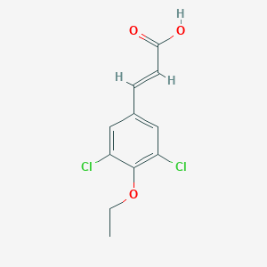 molecular formula C11H10Cl2O3 B427284 (2E)-3-(3,5-dichloro-4-ethoxyphenyl)prop-2-enoic acid CAS No. 723247-18-5