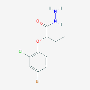 2-(4-Bromo-2-chlorophenoxy)butanehydrazide