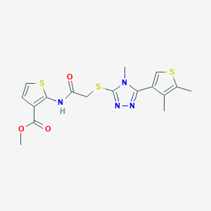 methyl 2-[({[5-(4,5-dimethyl-3-thienyl)-4-methyl-4H-1,2,4-triazol-3-yl]thio}acetyl)amino]-3-thiophenecarboxylate